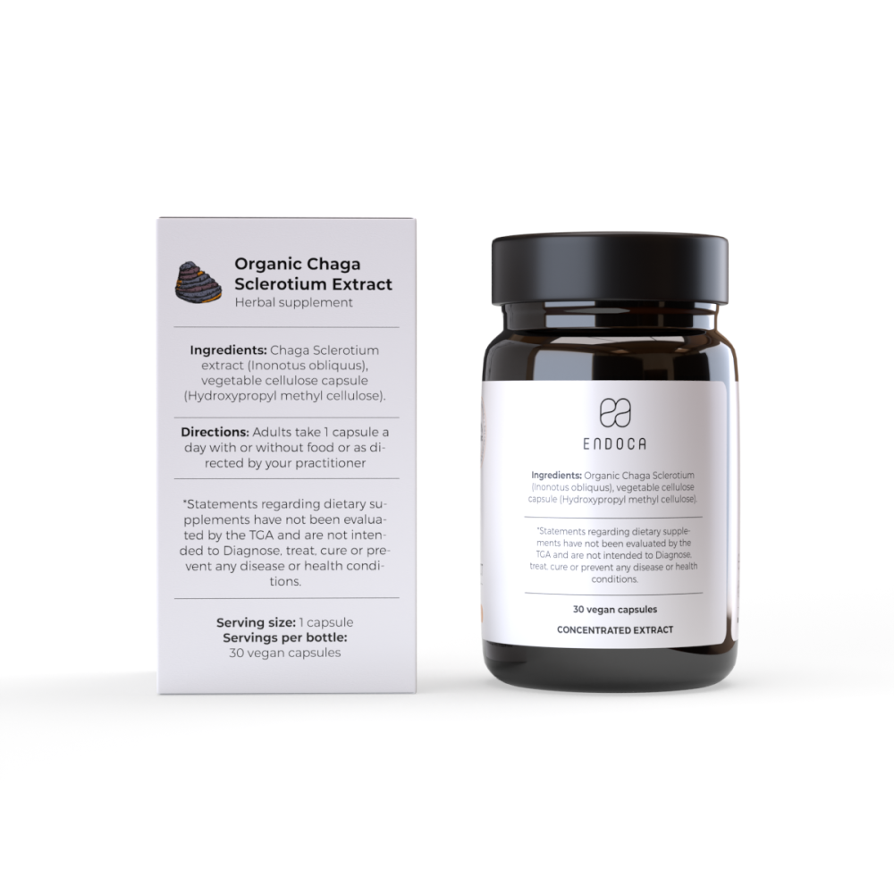 Endoca for Biogenix Chaga Sclerotium Extract Capsules