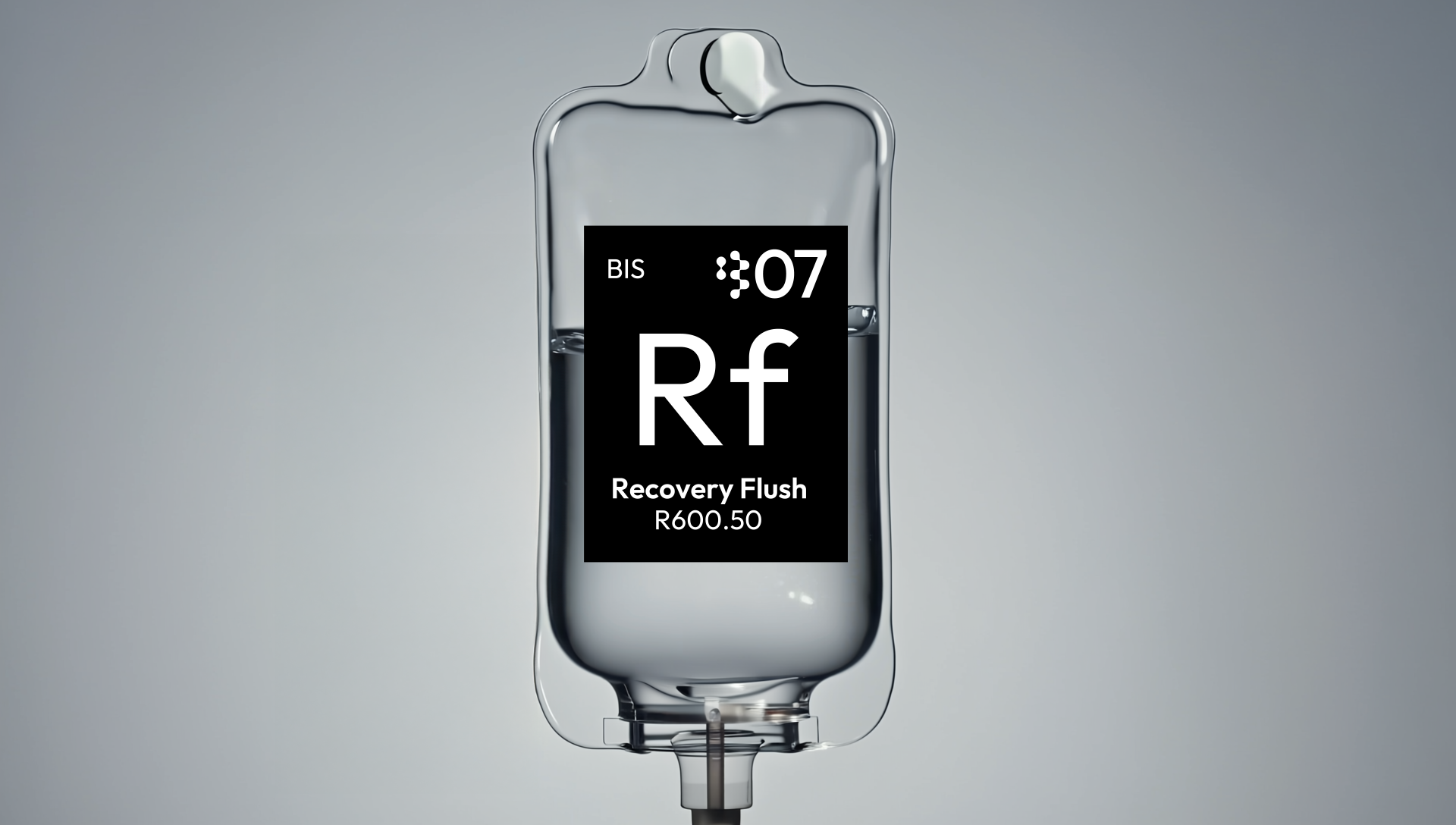 BIS.07 / R600.50 – Recovery Flush IV Drip